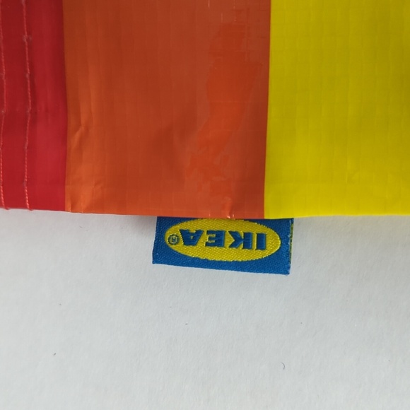 Ikea‎ 🌈 Rainbow Multicolor Canvas Tote Small - Picture 3 of 7